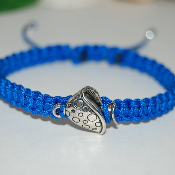 Mushroom Bracelet,Braided Bracelet,Mushroom Charm Drawstring Bracelet - Picture 2 of 2